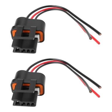 Micro Traders 2Pcs 3-Wire Alternator Connector Pigtail Prewired Harness Compatible with GM Alternator Electrical Repair