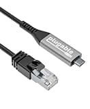 Plugable USB C to Ethernet Cable: USBC to RJ45 Ethernet Cord, Directly Connected LAN Gigabit Network Adapter for MacBook Pro, iPad Pro, iPhone 15/16, Laptop, USB4/Thunderbolt Compatible, 2m 6.6ft