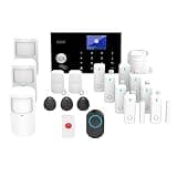 Home Security Systems, Compatible with Google Home and Alexa Wireless Security System, Motion Detector, Anti-Theft Kit with Siren, Sensor Ports Protect Your Office (Smart Life & Tuya)