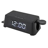 Zopsc Wireless Charging Station, 6 in 1 Wireless Charger with Alarm Clock, Time Temperature Display, Phone Watch Headphone Charger for Desktop Bedroom