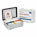 First Aid Only 91348C 25 Person ANSI 2021 Class A, 16 Unit Metal First Aid Kit, Custom Logo