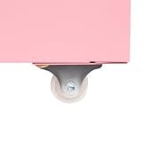 BeiseYu Vertical File Cabinet Lockable 6-Drawer Metal Filing Cabinet for Home Office Desk Study Freestanding Storage Organizer Pink 11x16x27in