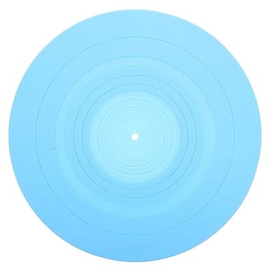 BESPORTBLE Vinyl Record Player Pad Static Silicone Cushion for Turntable Shock Absorption Vibration Dampening Durable Mat for Phonograph Records Easy to Use and Safe