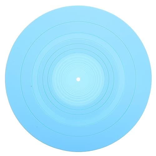 BESPORTBLE Vinyl Record Player Pad Static Silicone Cushion for Turntable Shock Absorption Vibration Dampening Durable Mat for Phonograph Records Easy to Use and Safe