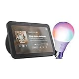 Echo Show 8 with Globe Electric Smart Bulb