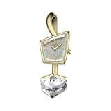 SAGA Illusion Women's Luxury Jewelry Bangle Watch, Mineral Case, 316L Stainless Steel Bracelet with Danube Crystals, Swiss Quartz Movement, 30M Water Resistant, Unique Gift for Her