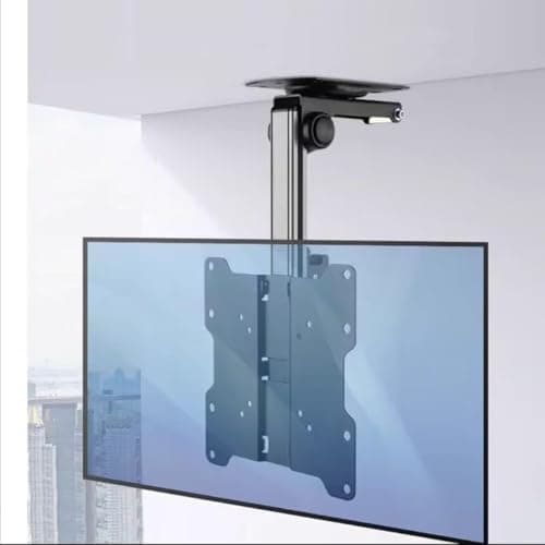 Vehicle-Mounted TV Ceiling Mount- Adjustable Ceiling Tilt TV Mount Bracket, 0-90° Flip Down TV/Monitor Bracket, Fits 17-37 Inch TVs, ±30° Left/Right Rotation, Max VESA 200x200mm