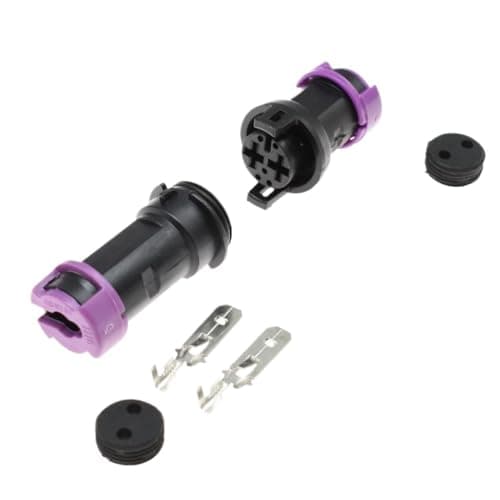 Car Connector 1 Set 813972926 813972923 2 Pin Male Female Circular Water Proof Fog Lamp Plug Connector(Lavender)