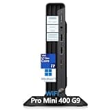 HP Pro Mini 400 G9 Business Desktop PC | Intel 12-Core i7-12700T | 64GB DDR4 RAM, 1TB NVMe SSD | WiFi, Bluetooth | Dual Monitor Support (2 DisplayPort, HDMI, 2 USB-C) | Keyboard & Mouse | Win 11 Pro