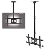 Ceiling TV Mount Bracket, TV Wall Mount Bracket, Fits 32"-65" Flat Screen TVs, Telescoping Tilt and Swivel Flat Screen Display