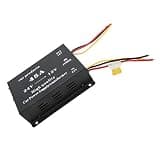 Omquot 24V to 12V Professional Voltage Reducer with Short Circuit Protection for Car Stereo and Surveillance Systems (45A)