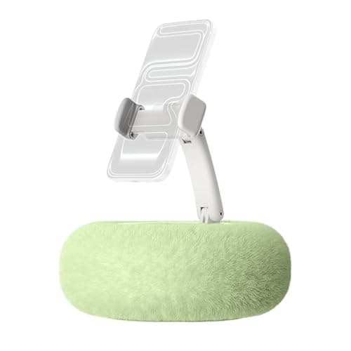 Tablet Pillow Stand - Lede Plush Pillow Phone Holder, 360 Degree Foldable Rotatable Stand, Soft Cushioned Tablet Rest | Ergonomic Hands Free Lap Desk for Bed Laptop Reading Car 20x20x12.5cm