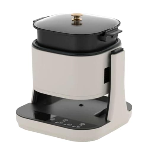 Air Fryer Glass Air Fryer Oven,1350W Multi Airfryer,Adjustable Temperature,Timer,Transparent Bowl,Space Saving Design(White)