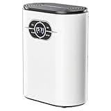 Dehumidifier for Bathroom and Bedroom, Portable Mini Dehumidifier with LED Display, Quiet Moisture Absorber for Small Rooms, 16.90-20.29 OZ per 24 hour Dehumidification Capacity, US Rule