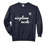 Airplane Mode Travel Vacation Cute Airport Outfit Wanderlust Comfort Colors Adult Sweatshirt