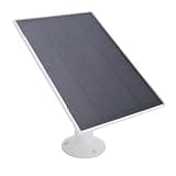 GOTOTOP Solar Panel Charger, 8W Doorbell Camera Solar Panel Camera Charger Doorbell 5V USB C Micro USB 9.84ft Cable 360 Adjustable Mount for Bird Feeder Outdoor (White)