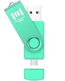 MOSDART 128GB exFAT USB 2.0 C Flash Drive Type C+USB A Dual Thumb Drive for iPhone 15/16/17 Series, Android Phones, MacBook, iPad, Laptop Storage and Backup