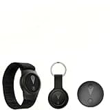 Real-time GPS Tracking Device Designed for Seniors – Compatible with iOS and Android; Includes a Wearable Wristband and a Keychain case; Global Anti-Loss Device; no Monthly fees or SIM Card Required