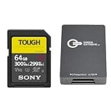 SF-G Series Tough 64GB UHS-II SDXC Memory Card with Green Extreme USB-C 3.2 GEN 2 CFEXPRESS