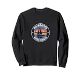Milwaukee Wisconsin Vintage Sailing Sail Boat xi Sweatshirt