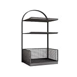CFGH6FDF Desktop Industrial Style Iron Bookshelf Home Office Categorized Storage Rack Freestanding Book Shelf