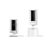 Ring Pan-Tilt Indoor Cam, White with Ring Indoor Cam (2nd Gen), White