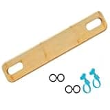 TKOWTB Highchair Accessories Wooden Footrest Non-Slip Pedals Baby High Chair Replacement Parts Material
