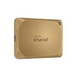 Crucial X10 Pro 4TB Portable SSD, Up to 2,100MB/s Read, 2000MB/s Write, USB 3.2 USB-C, External Solid State Drive, Durable Storage for Professional Creators, Gold - CT4000X10PROSSD9D02