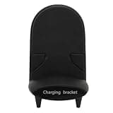 Omquot Vertical Magnetic Suction Fast Charging Cordless Phone Holder with 3D Stereo Sound for Desktop Use Black
