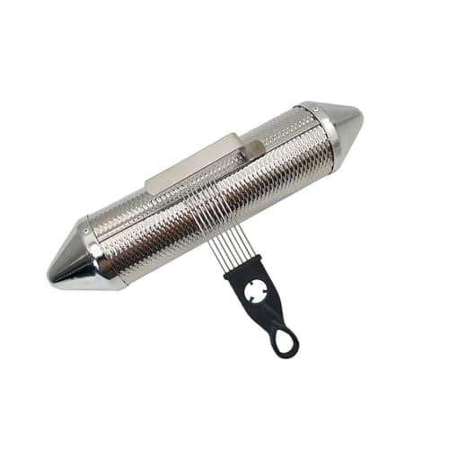 Metal Guiro Shaker – Percussion Instrument with Scraper for Latin Music & Performances(5x12)