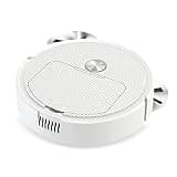 TRABVVIJSC Robot Vacuum Wireless Vacuum Cleaner Robot 3 in 1 Sweeping Mopping Household Cleaning Floor Carpet Sweeper Dust Collector(White)