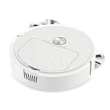 TRABVVIJSC Robot Vacuum Wireless Vacuum Cleaner Robot 3 in 1 Sweeping Mopping Household Cleaning Floor Carpet Sweeper Dust Collector(White)