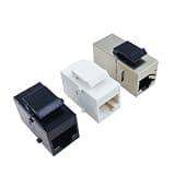 TYWJATJLFE CAT6 Ethernet Cable Adapter RJ45 Connector 10Pcs(Black 10pcs)
