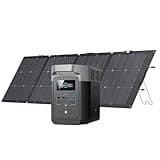 EF ECOFLOW Solar Generator Delta 2 with 220W Solar Panel, 1024Wh LFP(LiFePO4) Battery, 1800W AC/100W USB-C Output, Fast Charging Portable Power Station for Home Backup Power, Camping & RVs