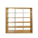 RESIKLO NYC Contemporary Open Shelf Bookcase with Modular Storage Design