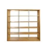 RESIKLO NYC Contemporary Open Shelf Bookcase with Modular Storage Design