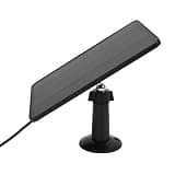 Walmeck Solar Panel Charger Doorbell Solar Panel Video Doorbell IP66 9.8ft Cable 360 Adjustable Mount with Weatherproof Design for Video 2 3 Vid (CSP4W-O-B)