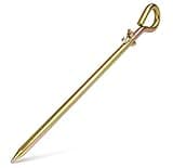 Gecyfit Portable Grounding Rod – 17.5" Solid Steel Ground Rod for Electric Fence, Earthing, Antenna, Portable Generators, Solar Panel, Ham Radio & Pool Equipment