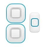 ONMYJFD Waterproof 300M Range US EU UK Plug Smart Home Door Bell 38 Chimes 4 Volume 1Button 2 Receiver Doorbell