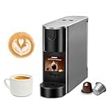 CHULUX RectoCafé Espresso Machine for Nespresso Original Capsule Pod, 20 Bar Professional Italian Pump Coffee Machine, Extra Mini Espresso Maker for Home & Office, Mystic Gray