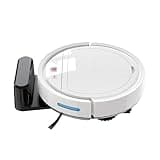 TRABVVIJSC Robot Vacuum Automatic Recharge Three-in-One Cleaning Vacuum Cleaner Intelligent Robot Household Sweeper(White US)