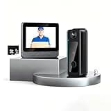 Wireless Doorbell Camera Video Monitor with Display 4.3" Screen Indoor Visual Base Station, Two Way Talk, Night Vision / 170° Viewing Angle for Home Surveillance.Includes a Memory Card
