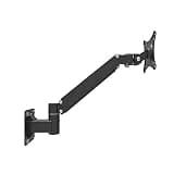 UWYTGF Monitor Wall Mount Bracket–Adjustable Gas Spring Single Arm Stand for 13 to 21 Inch LCD Computer Screens - Support Hole Distance 75X75,100X100,One Cross arm