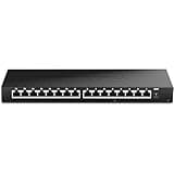 TRENDnet 16-Port Unmanaged 2.5G Desktop Network Ethernet Switch, TEG-S3160, 16 x 2.5Gb RJ-45 Ports, 80Gbps Switching Capacity, Ethernet Splitter, NDAA & TAA Compliant, Lifetime Protection, Black