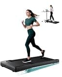 DeerRun Under Desk Walking Pad Treadmill for Home Office & Small Spaces, 6% Manual Incline, 0.6–3.8 MPH Walking Speed, 2.5 HP, 300 lb Capacity, App & Remote Control
