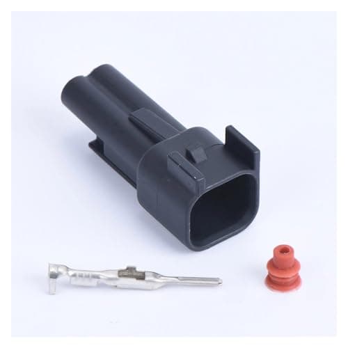 Automotive connector accessories 2 Pin Female Automobile connector Fit Compatible GH License plate lamp Socket(Male with Pin)