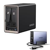 UGREEN US3000, 12000mAh Uninterruptible Battery Power Supply Bundle with UGREEN NAS DXP2800 GT 2-Bay Desktop NAS with 80TB Storage Capacity