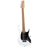 ZOCWJK Electric Guitar Jazz Electric Guitar Maple Fretboard 22 Frets Humbucker Pickup Professional Performance Durable,Type 8 White