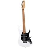 ZOCWJK Electric Guitar Jazz Electric Guitar Maple Fretboard 22 Frets Humbucker Pickup Professional Performance Durable,Type 8 White
