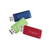 Verbatim Store 'n' Go USB Flash Drive 2.0, 16GB, Multi (Pack of 3)